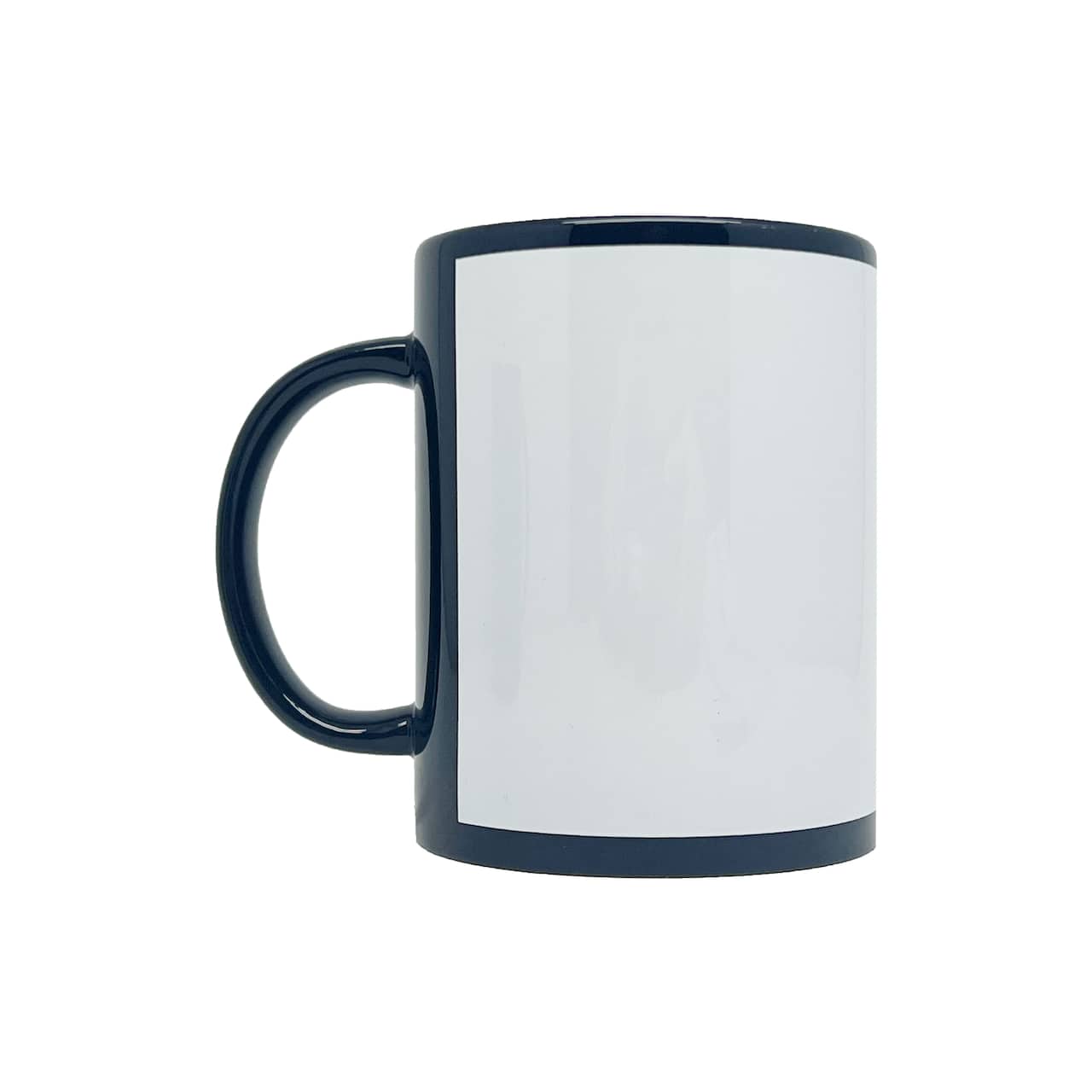 15oz. Black with White Patch Sublimation Mug by Make Market®